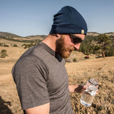 Lightweight Men's Wool T Shirt Crew - 100% Merino Wool