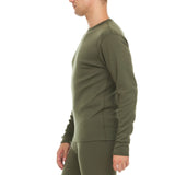 Heavyweight Men's Wool Crew Top - 100% Merino Wool