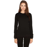 Lightweight Women's Wool Crew Top - 100% Merino Wool