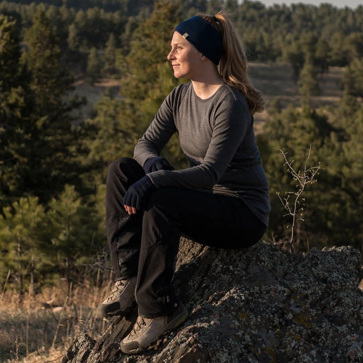 Lightweight Women's Wool Crew Top - 100% Merino Wool