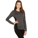 Midweight Women's Wool Crew Top -  100% Merino Wool