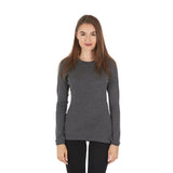 Midweight Women's Wool Crew Top -  100% Merino Wool