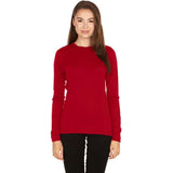 Midweight Women's Wool Crew Top -  100% Merino Wool