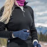 Midweight Women's Wool 1/4 Zip - 100% Merino Wool