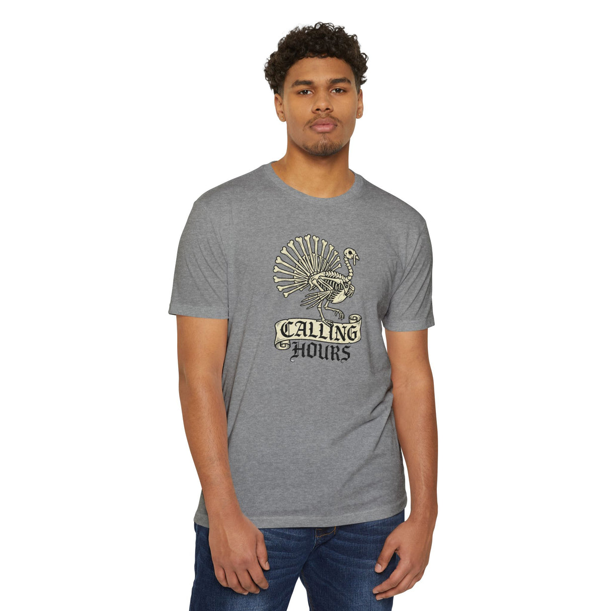Calling Hours Turkey T-Shirt — Vintage Skeleton Turkey Graphic Tee