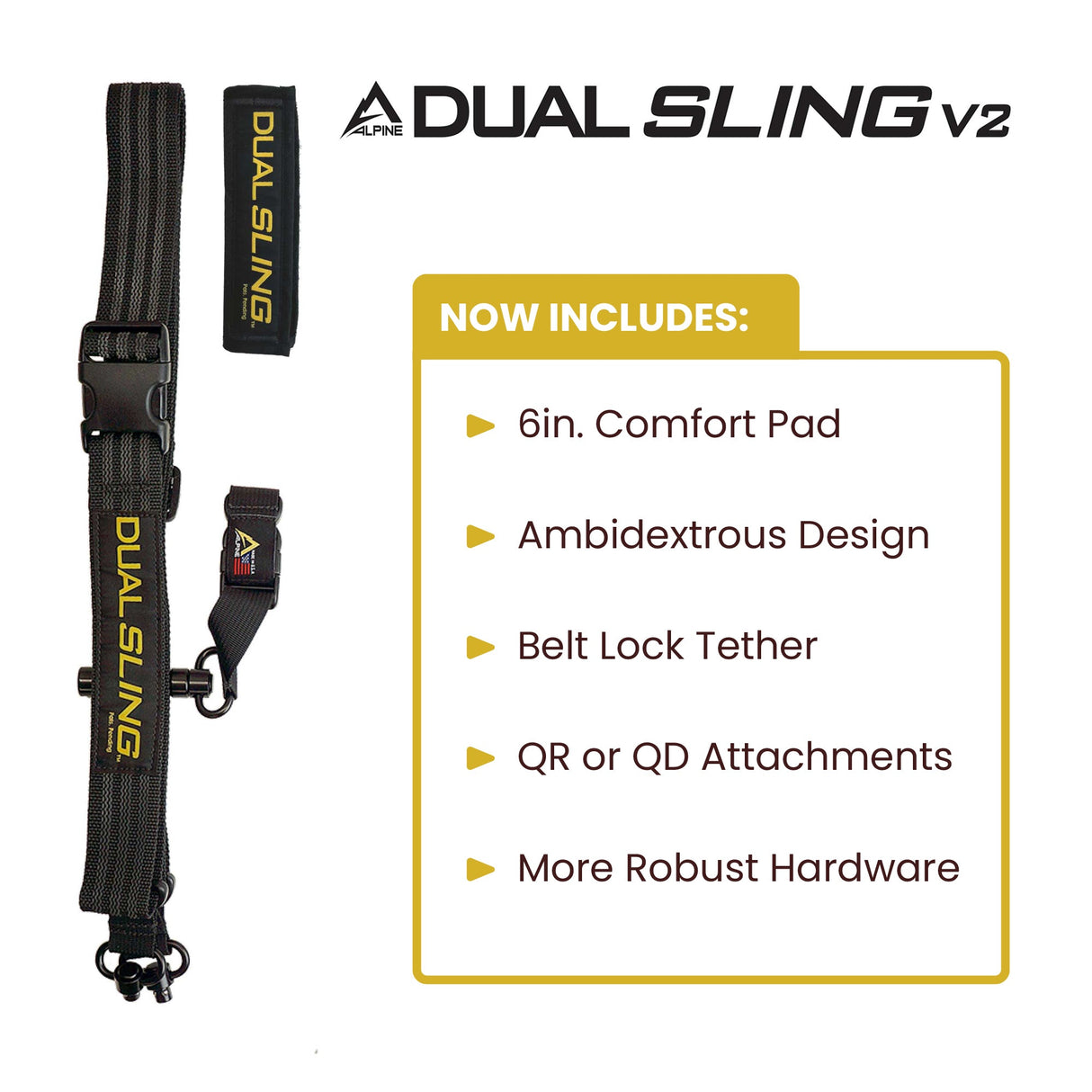 Alpine Dual Sling V2 – The Ultimate Double Shoulder Rifle Sling for Hunters