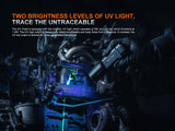 Fenix TK35R UV Light Rechargeable High-Performance Tactical Flashlight