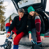 Merino Wool Ski Socks - Microweight - Over The Calf