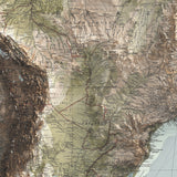 South America Elevation Map | 1922 Vintage Topographic Reproduction