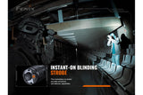 Fenix TK20R V2.0 Rechargeable Flashlight | 3000 lumens