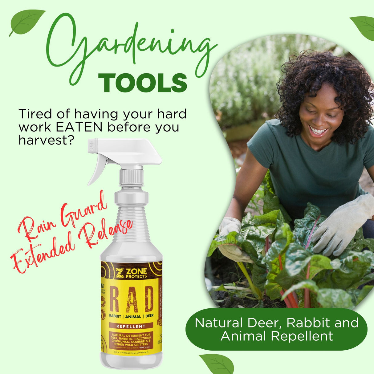 R.A.D.; Rabbit, Animal, Deer Repellent 32oz Spray