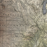 United States Elevation Map | 1889 Vintage Topographic Reproduction
