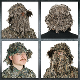 2-in-1 Leafy Face Mask and Bucket Hat (Adjustable, OSFM)