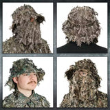 2-in-1 Leafy Face Mask and Bucket Hat (Adjustable, OSFM)