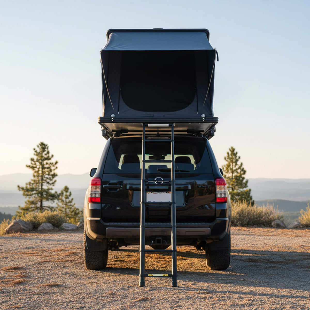 Tent Outposts Trailora Ridge Heavy-Duty Aluminum Hard-Shell Rooftop Tent With Ladder ...