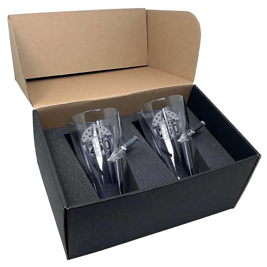 Military 250th Anniversary Glasses