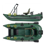 Sea Eagle 1-Person Frameless Pontoon Inflatable Fishing Boat, 9FT [285FPBK] (SAK93163)