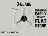 TOTA | 125 grain broadhead | 1-1/8 inch | fixed 3-blade