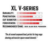 TOTA | 125 grain XL broadhead | 1-3/16-inch vented | fixed blade